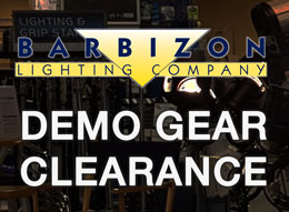 Barbizon Lighting Demo Gear Clearance